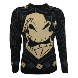 Χριστουγεννιάτικο Πουλόβερ Heroes Inc. Nightmare Before Christmas Jumper Ooogie Boogie - Μαύρο/Καφέ