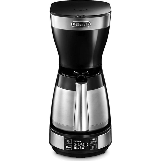 DELONGHI ICM16731 1200 W 1.25 L Μαύρη/Ασημί Καφετιέρα Φίλτρου image 0