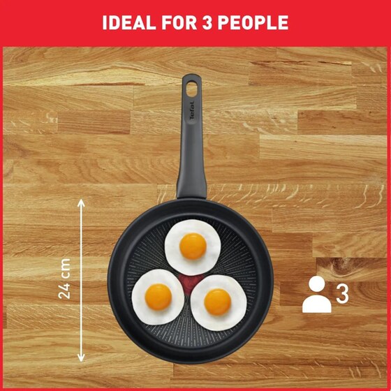 Αντικολλητικό Τηγάνι TEFAL E24904 Robusto από Χυτό Αλουμίνιο - 24 cm image 3