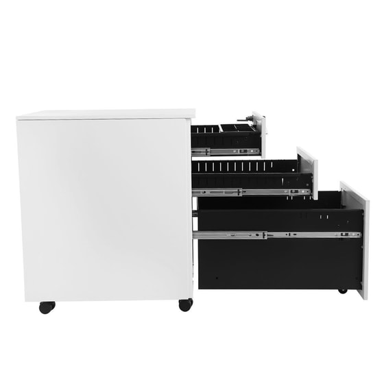 Συρταριέρα Γραφείου Songmics Ofc60wt από Μέταλλο 52x39x60cm - Λευκό image 3