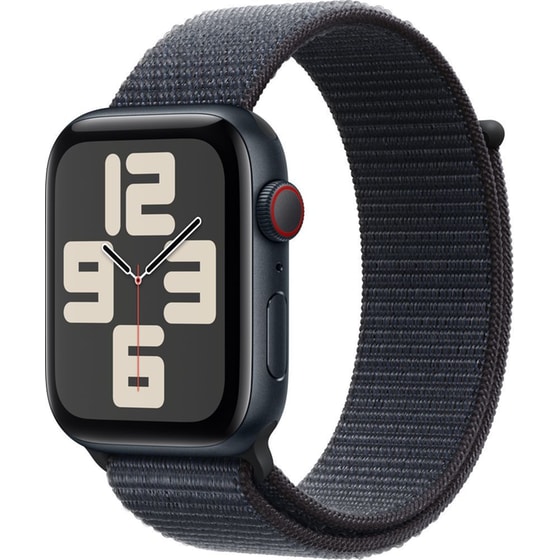 Apple Watch SE GPS + Cellular 44mm Midnight Aluminum Case with Ink Sport Loop image 0
