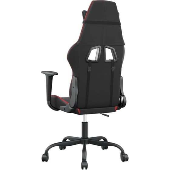 Καρέκλα Gaming VIDAXL 345400 με Ρυθμιζόμενα Μπράτσα από Τεχνητό Δέρμα - Μαύρο / Κόκκινο image 3