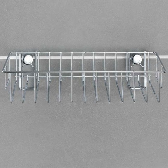 Ράφι Μπάνιου Wenko Μεταλλικό 24x14x6.5cm - Ασημί image 3