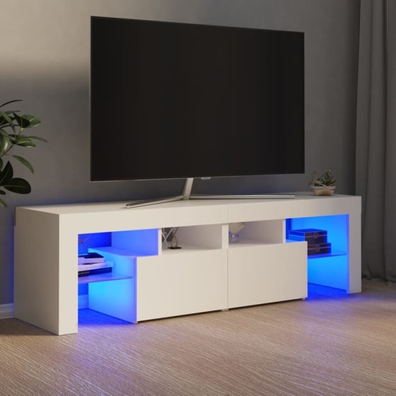 Έπιπλο Τηλεόρασης VidaXL Επεξεργασμένο Ξύλο 140x35x40cm - Λευκό image 1