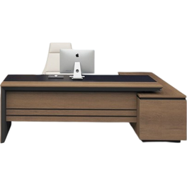 Γραφείο 24Mall Linea 180x75x75cm Δρυς - Μαύρο