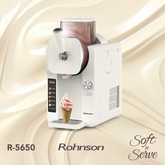 Παγωτομηχανή ROHNSON R5650 Soft n Serve 2150 W Λευκό image 12