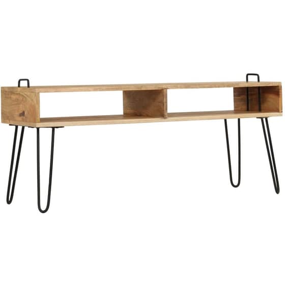 Έπιπλο Τηλεόρασης VidaXL από Ξύλο 110x35x45cm - Kαφέ/Μαύρο image 1
