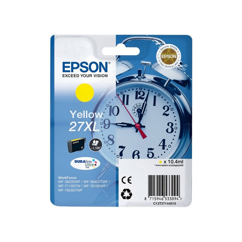 Epson 27XL Κίτρινο Μελάνι Εκτυπωτή C13T27144010