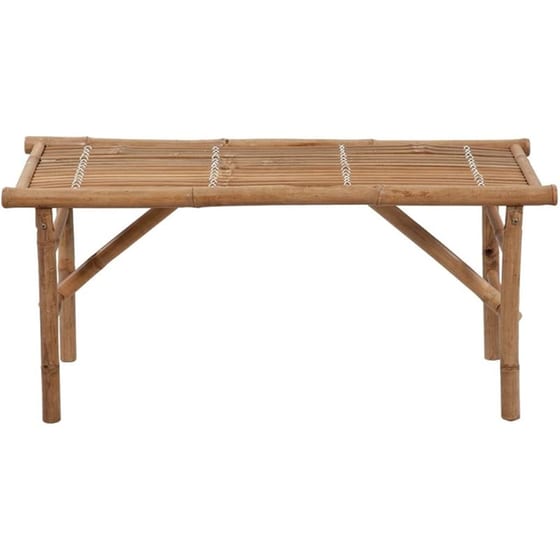 Παγκάκι Κήπου VidaXL με Μαξιλάρι από Μπαμπού 118x38x45 cm - Καφέ/Πράσινο image 1