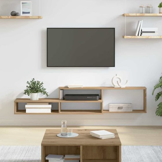 Έπιπλο Τηλεόρασης VidaXL Επιτοίχιο 150 x 25 x 28,5 cm - Γκρι image 1