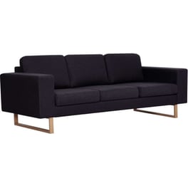 Τριθέσιος Καναπές VidaXL 200x82cm - Μαύρο