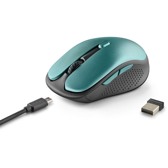 Ngs Evo Rust Ice Wireless Rechargeable Mouse Ασύρματο Αθόρυβο Επαναφορτιζόμενο Ποντίκι Σε Γαλάζιο Χρώμα image 4