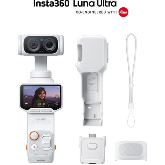Action Camera INSTA360 Luna Ultra Vlogging Camera με Βίντεο 8K - Stellar White image 1