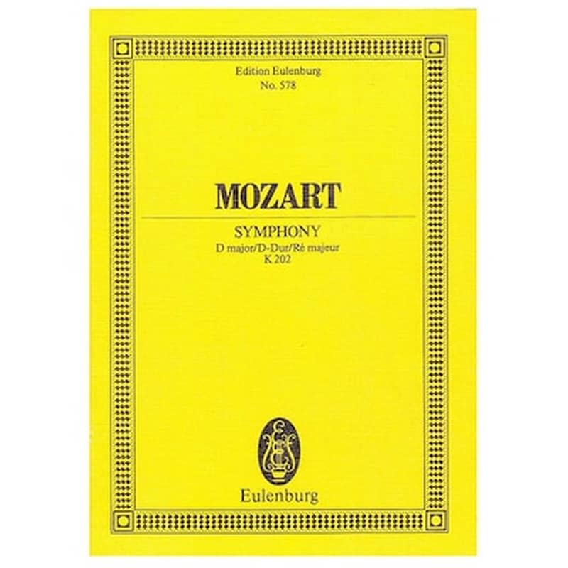 EDITIONS EULENBURG Βιβλίο Για Σύνολα Editions Eulenburg Mozart - Symphony Nr.30 In D Major [pocket Score]