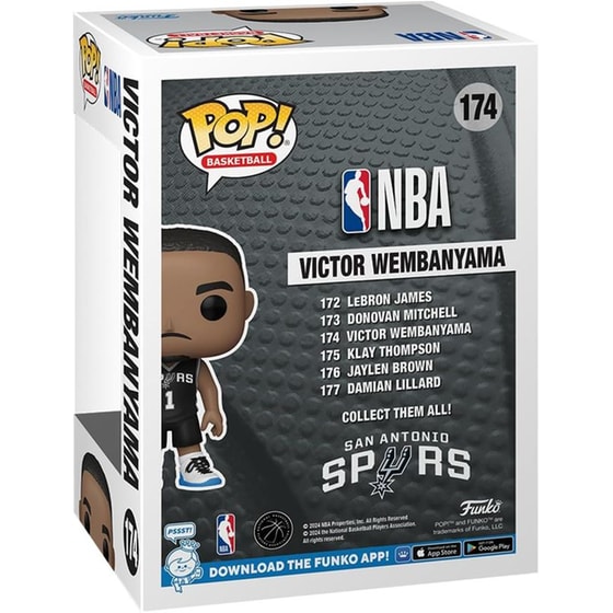 Funko Pop! Basketball - Spurs - Victor Wembanyama #174 image 1
