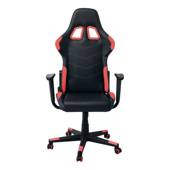 Καρέκλα Gaming Γραφείου Woodwell BF9150 από Τεχνητό Δέρμα - Μαύρη/Κόκκινη image 2