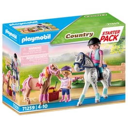PLAYMOBIL® Country Starter Pack Φροντίζοντας τα άλογα (71259)