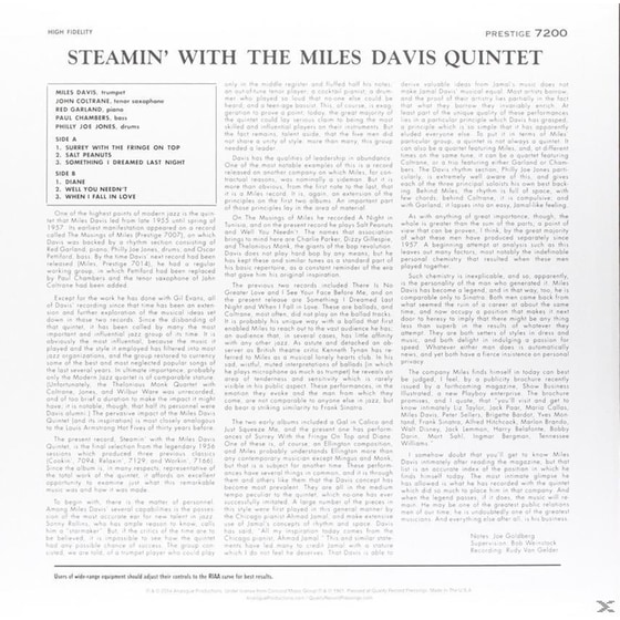 Steamin' With The Miles Davis Quintet image 2