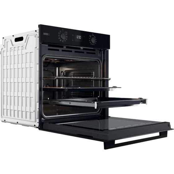 WHIRLPOOL OMSK58RU1SB 71 Lt Μαύρο Εντοιχιζόμενος Φούρνος Άνω Πάγκου image 3