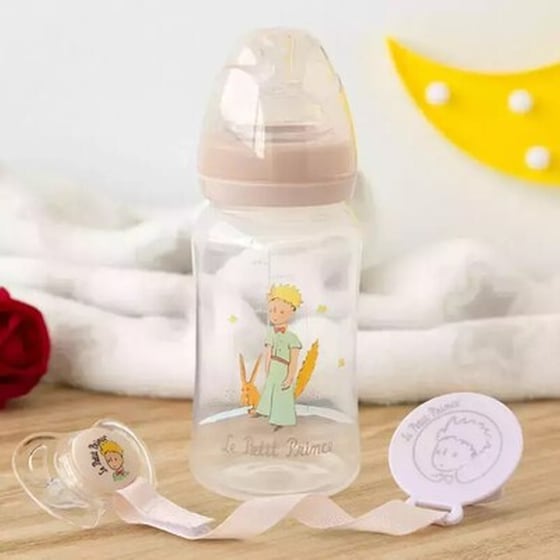 Kiokids Σετ Μπιμπερό 240ml Πιπίλα Και Κλιπ Le Petit Prince 6+ Μηνών image 1