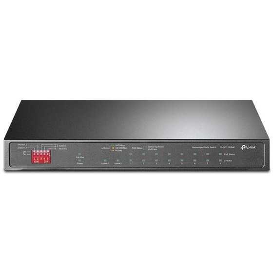 TP-LINK TL-SG1210MP Gigabit Desktop Switch Gigabit Ethernet (10/100/1000 Mbps) 10-Port PoE+ image 1