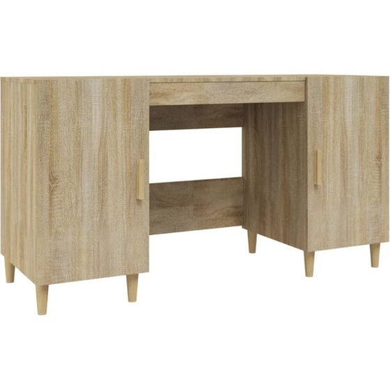 Γραφείο VidaXL από Επεξεργασμένο Ξύλο 140x50x75 cm - Sonoma Δρυς image 0
