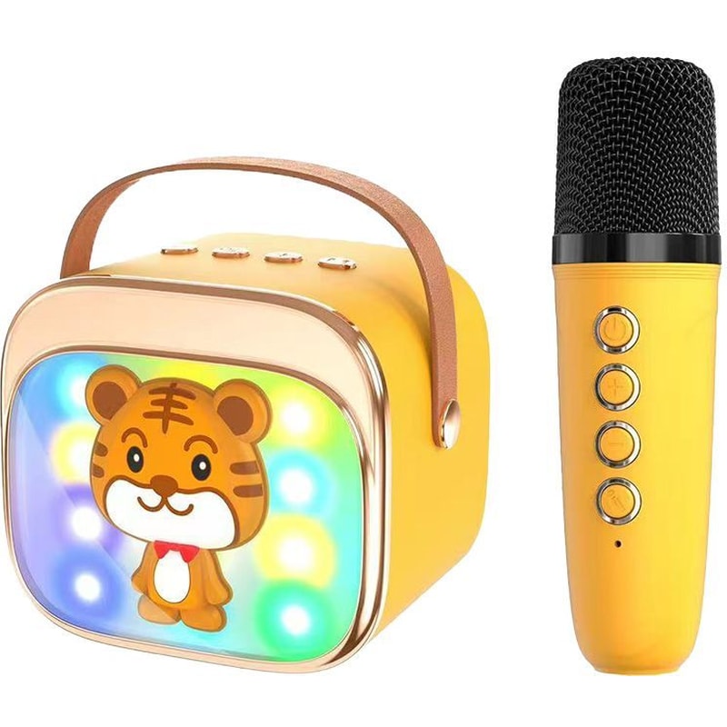 LAMTECH Party Speaker Lamtech BT5,4 Kids με Karaoke Rgb - Κίτρινο