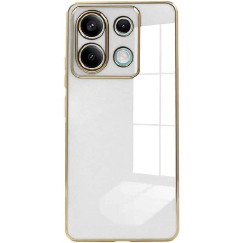 BODYCELL Θήκη Xiaomi Redmi Note 13 Pro 5G/ Xiaomi Poco X6 - Bodycell Gold Plated - White