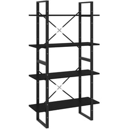 Βιβλιοθήκη VidaXL από Μέταλλο 80x30x140 cm - Μαύρο
