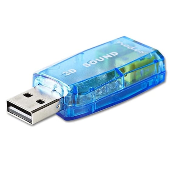 Κάρτα Ήχου Nedis USCR10051BU USB 5.1, Double 3.5mm Connector image 0