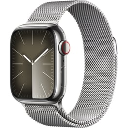 Apple Watch Series 9 Silver Stainless Steel GPS + Cellular 41mm - Silver Milanese Loop
