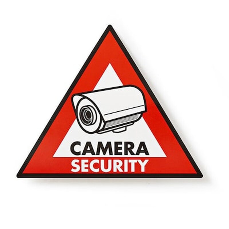 NEDIS Nedis Stckwc105 Warning Sticker Camera Security Symbol Set Of 5 Pieces 233-0358