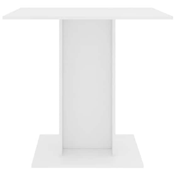 Vidaxl Τραπεζαρία Λευκή 80 X 80 X 75 Εκ. Από Μοριοσανίδα image 4
