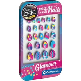 Clementoni Crazy Chic Παιδικά Αυτοκόλλητα Νυχιών Press & Go Nails Glamour