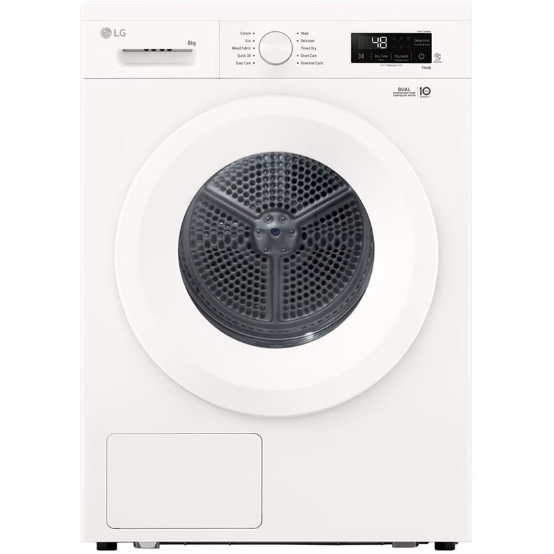LG RHX1009NWK 9 kg με Αντλία Θερμότητας Λευκό Στεγνωτήριο Ρούχων