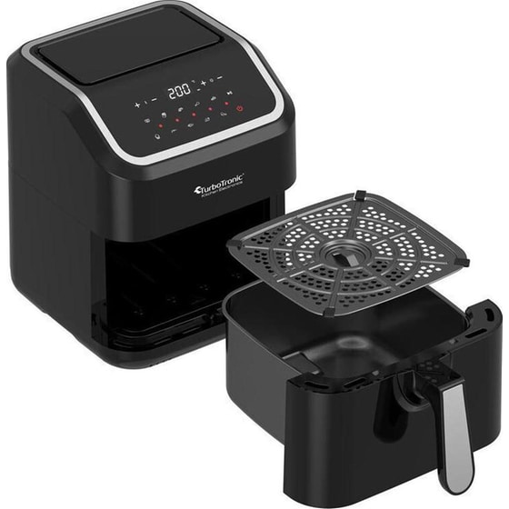 TURBOTRONIC TT-AF12D με Αποσπώμενο Κάδο 1600 W 5 L Μαύρο Φριτέζα Αέρος image 5