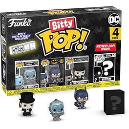Funko Bitty Pop! - DC Super Heroes - Mr Freeze/Batman/The Penguin/Mystery 4-pack