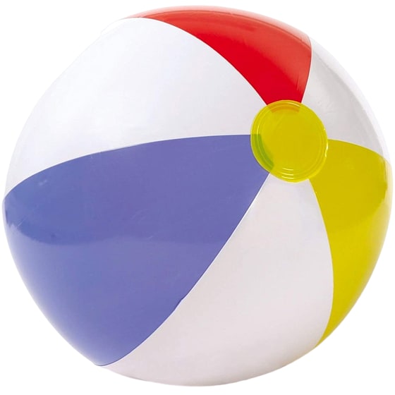 Φουσκωτή Μπάλα Παραλίας Intex Glossy Panel Ball - Πολύχρωμη image 2