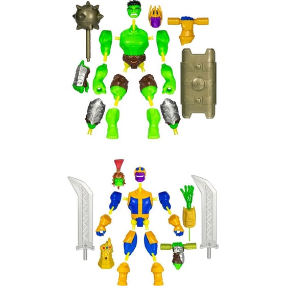 Hasbro Φιγούρα Marvel Avengers Hulk/ Thanos MixMashers Deluxe 1 Τμχ - Τυχαία Επιλογή Σχεδίου (F9266) image 3