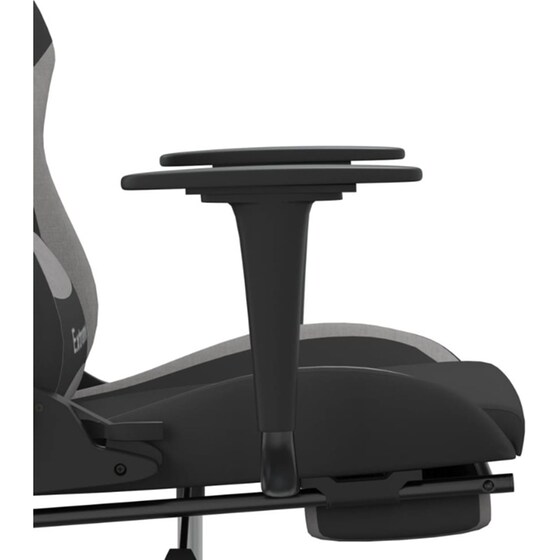 Καρέκλα Gaming VIDAXL 3143723 με Υποπόδιο - Γκρι image 8