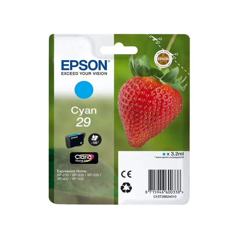 Epson 29 Κυανό Μελάνι Εκτυπωτή C13T29824010