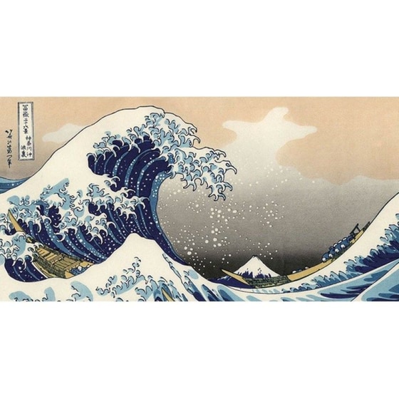 Ango Hokusai 84122 Mouse Pad XL 780mm Μπλε/Μπεζ image 0