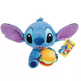 Χνουδωτό Disney Stitch με Burger 25cm