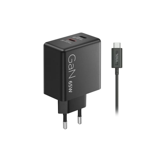 Τροφοδοτικό Λάπτοπ Lenovo 65W Dual USB-C - Μαύρο image 4