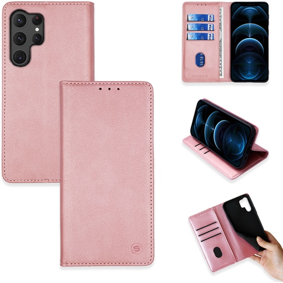 Θήκη Samsung Galaxy S23 Ultra - Sonique Vintage Magnet Book - Ροζ Χρυσό image 0