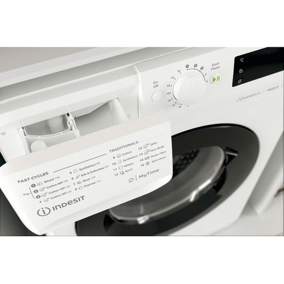 INDESIT MTWE 81495 WK EE 8 kg 1.400 Στροφές Λευκό Πλυντήριο Ρούχων image 7