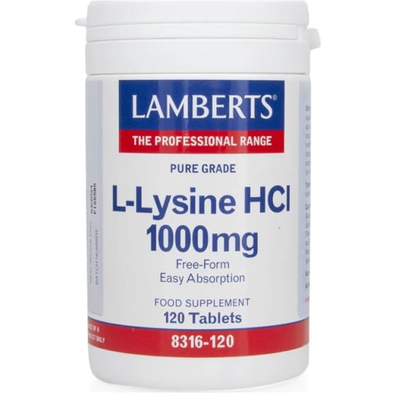 LAMBERTS L - Lysine - 120 Ταμπλέτες image 0
