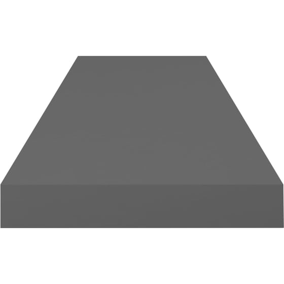 Ράφια Τοίχου VidaXL από MDF 80x23.5x3.8 cm 2 Τμχ - Γκρι image 4