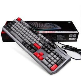 Motospeed Ck80 Μηχανικό Gaming  Ενσύρματο Πληκτρολόγιο RGB Γκρι (US)