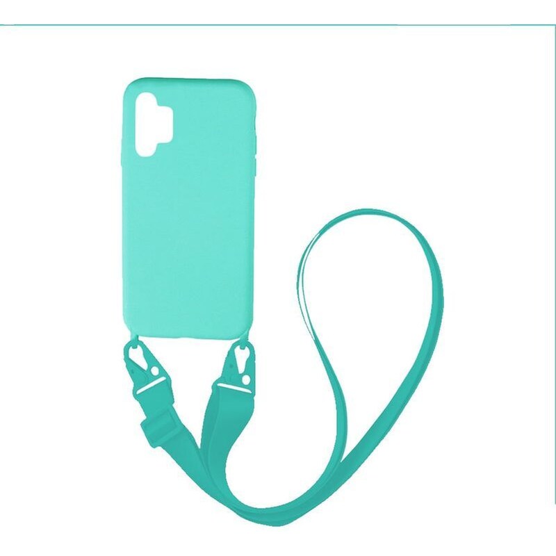 Θήκη Samsung Galaxy A32 5G - Sonique Carryhang Liquid Silicone Strap - Γαλάζιο